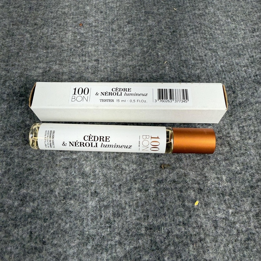 100BON Cèdre &‎ Néroli Lumineux Eau De Cologne 0.5 Fl Oz Tester USA Spray